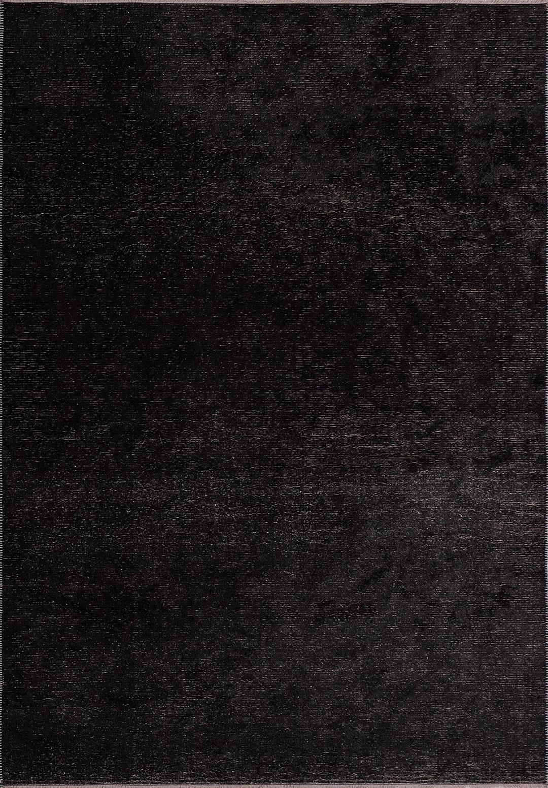 PLAIN BLACK (M) RUG