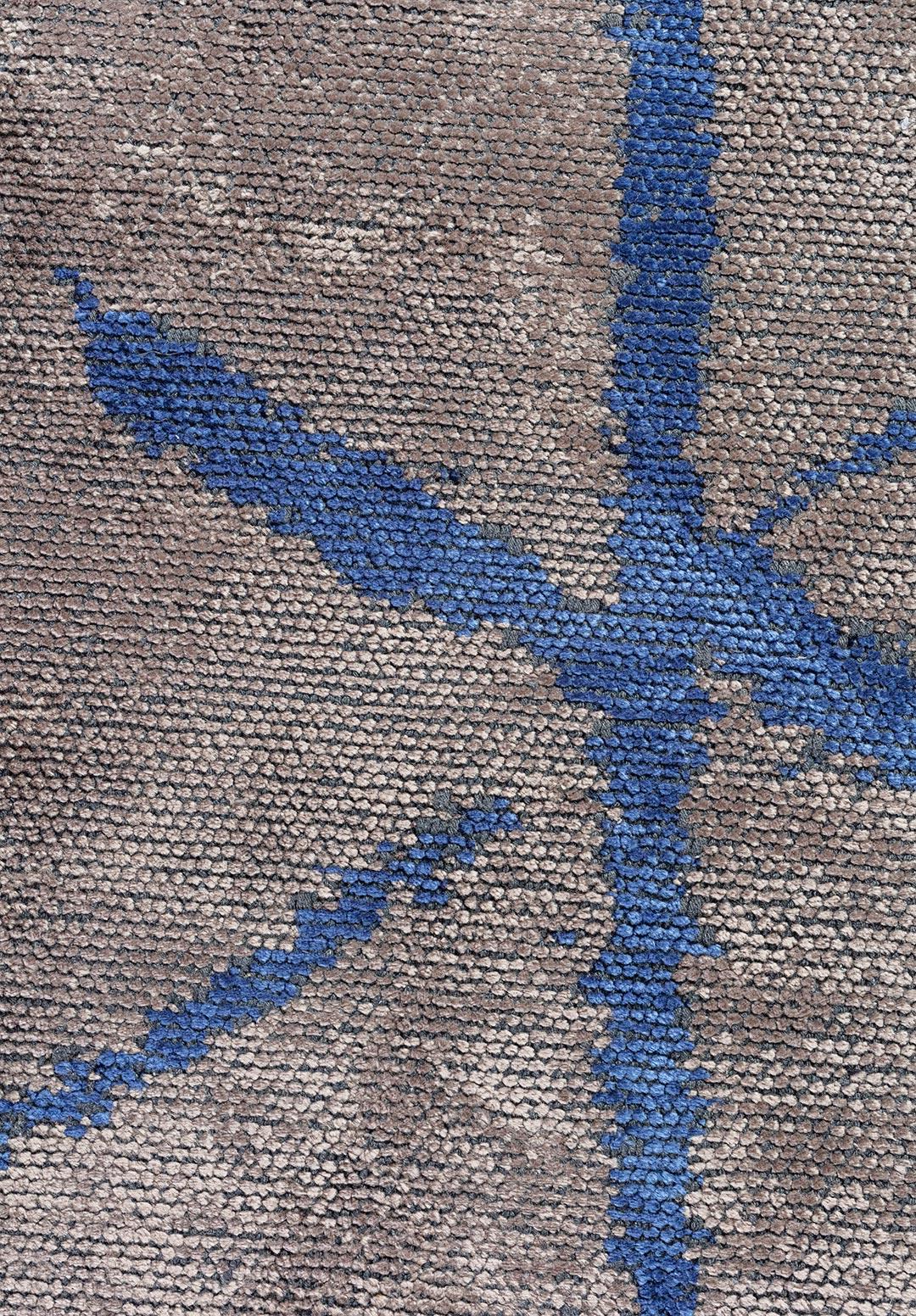 PALERMO NAVY BLUE - DARK GREY RUG