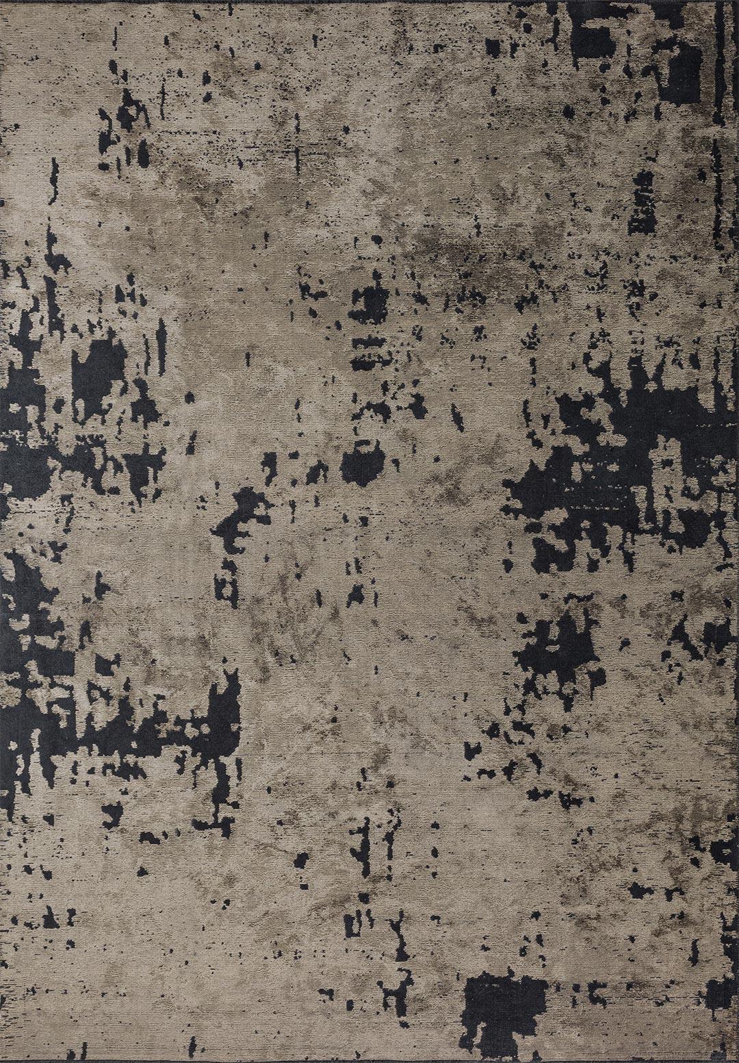 VERONA MATTE BLACK - BEIGE RUG