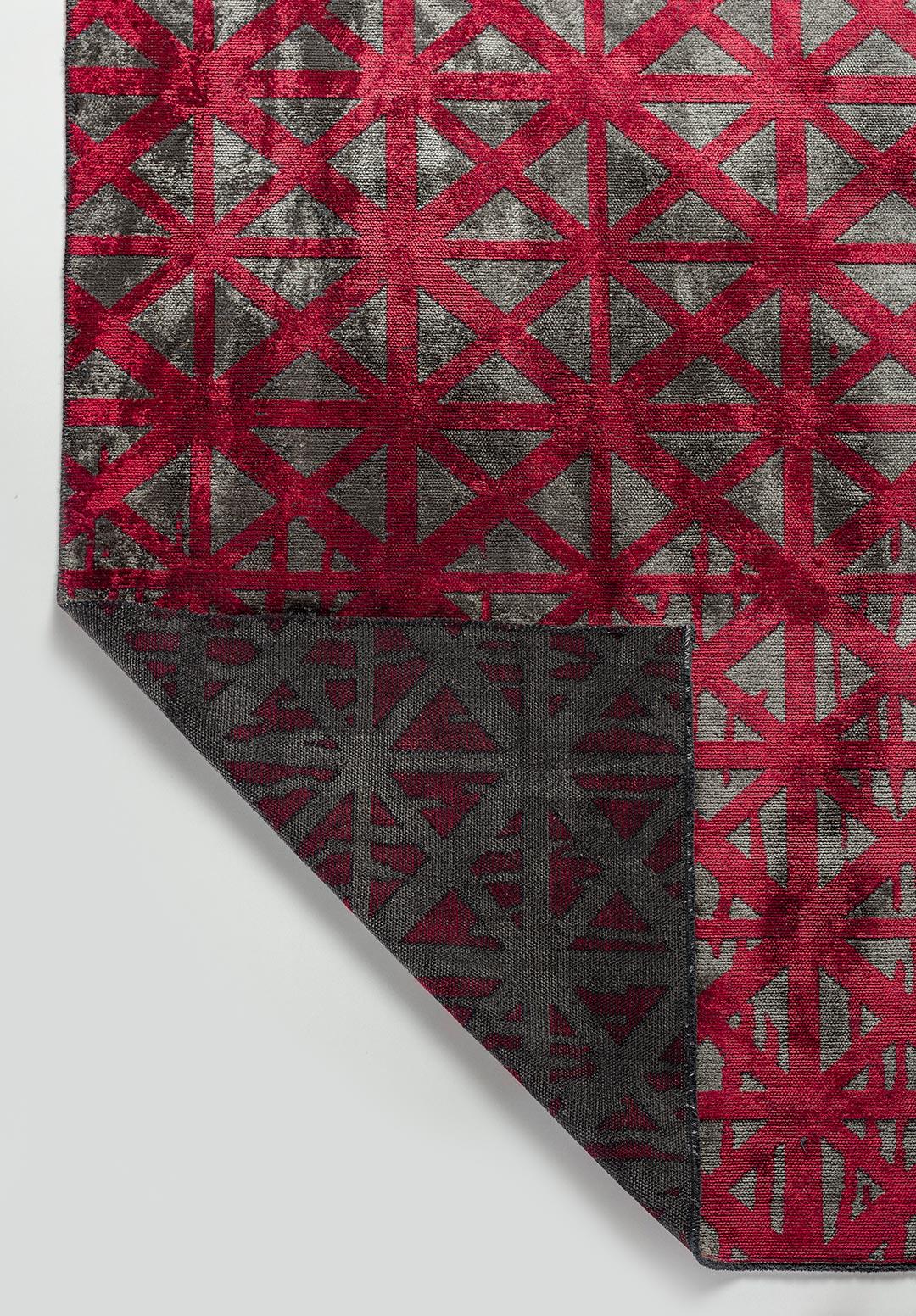 TORINO ANTHRACITE - RED RUG