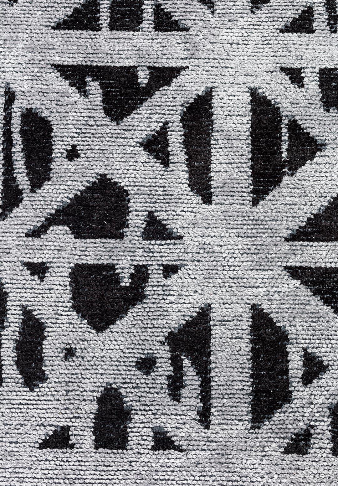 TORINO BLACK - LIGHT GREY RUG