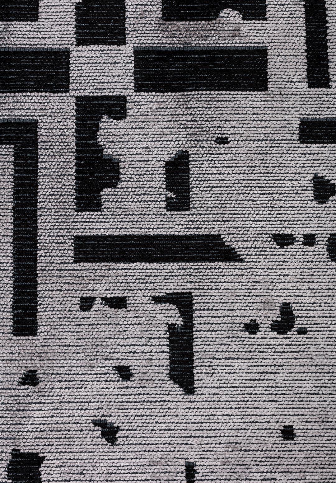 ROME BLACK - LIGHT GREY RUG