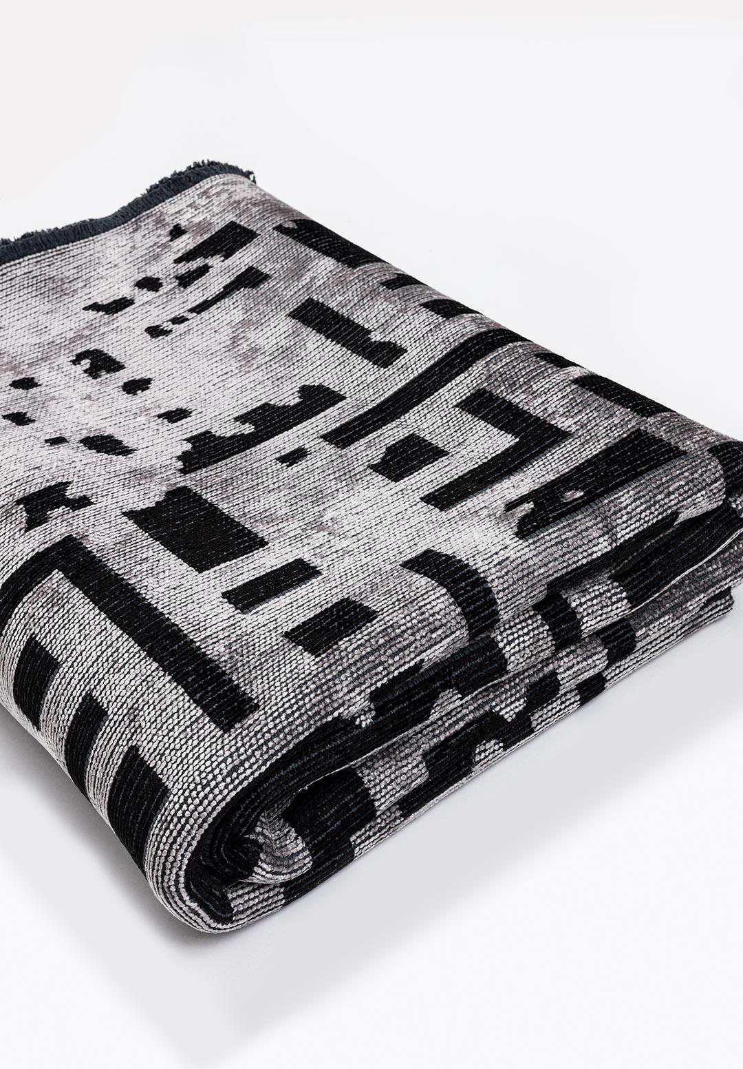 ROME BLACK - LIGHT GREY RUG