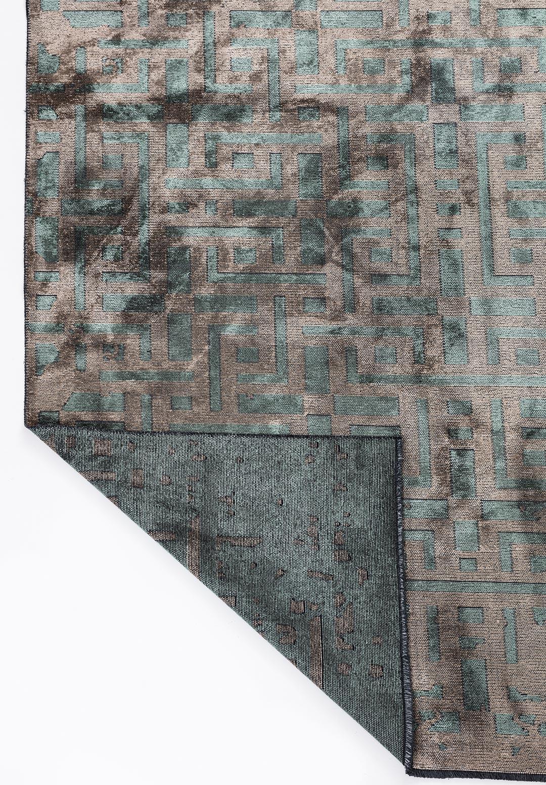 ROME RIVER GREEN - BEIGE RUG