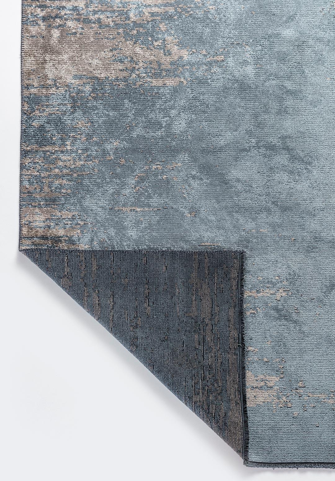 STREAM BEIGE - BLUE RUG