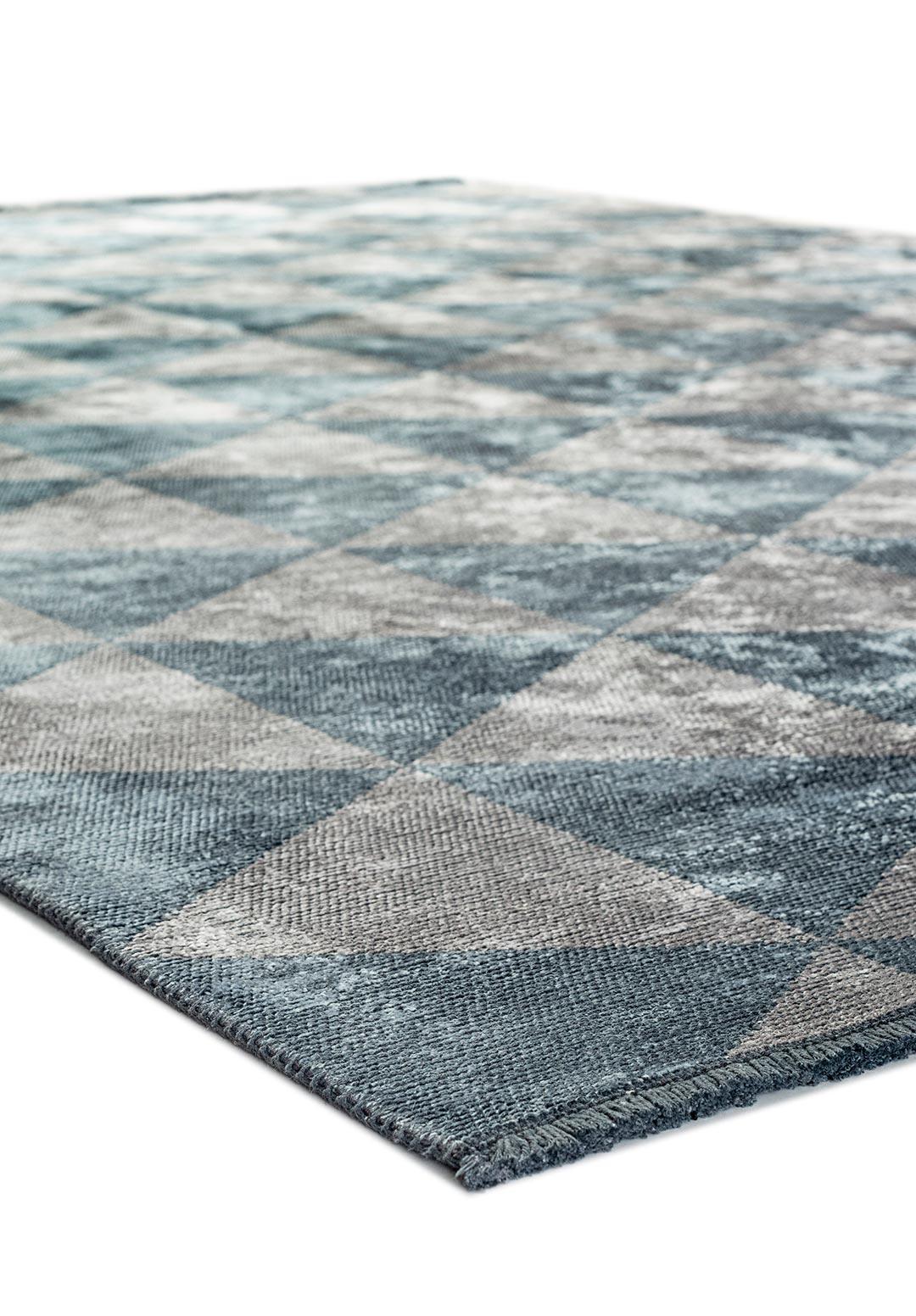 FERRARA BLUE - LIGHT GREY RUG