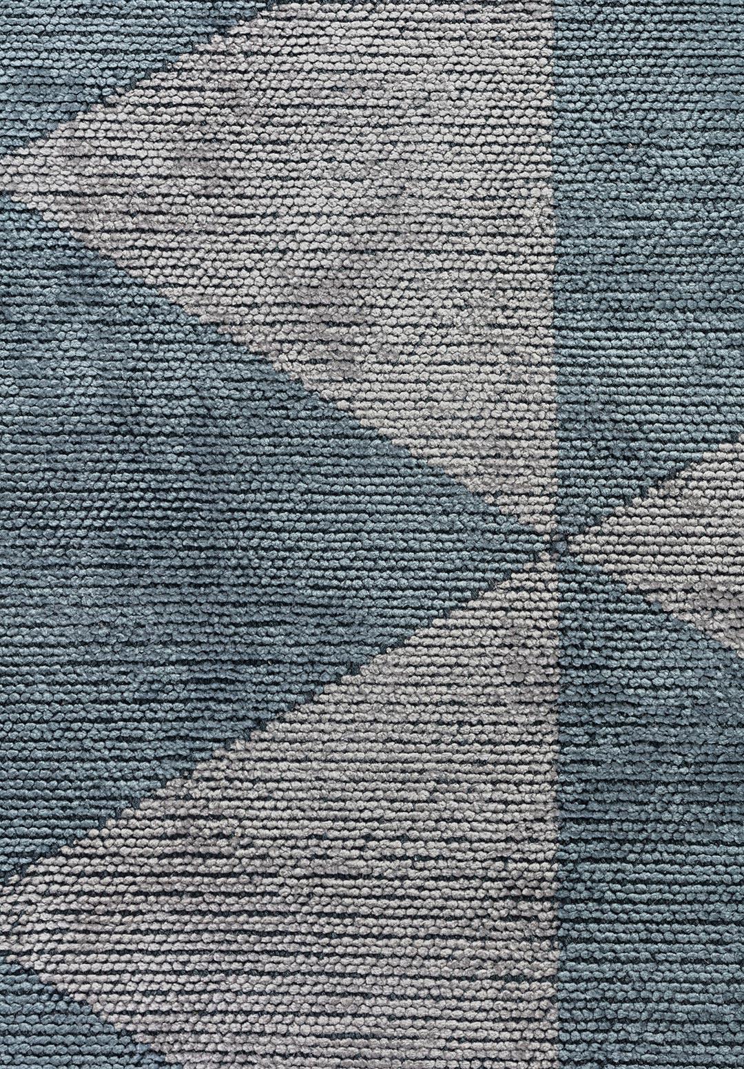 FERRARA BLUE - LIGHT GREY RUG