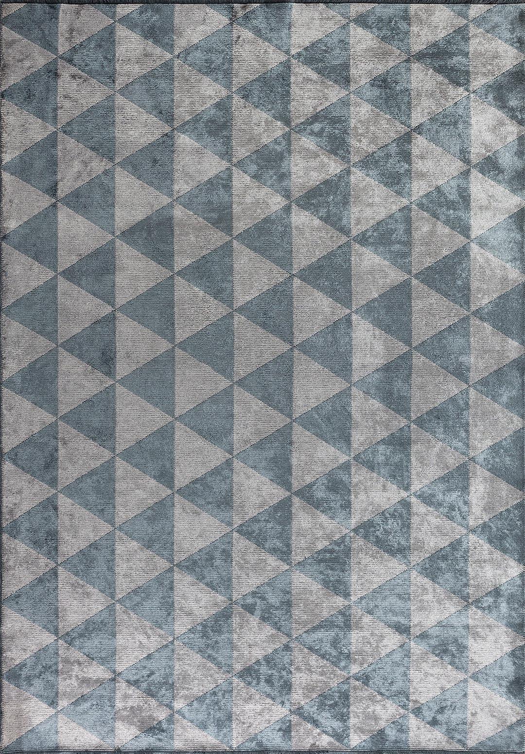 FERRARA BLUE - LIGHT GREY RUG