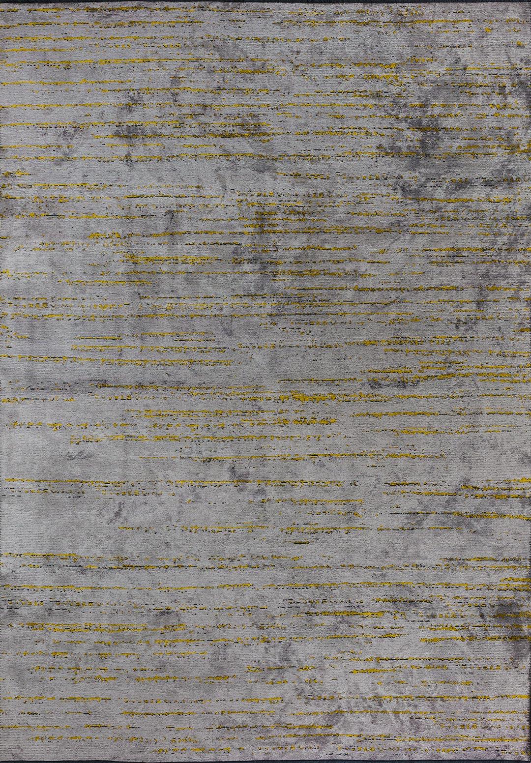 COMO LIGHT GREY - YELLOW RUG