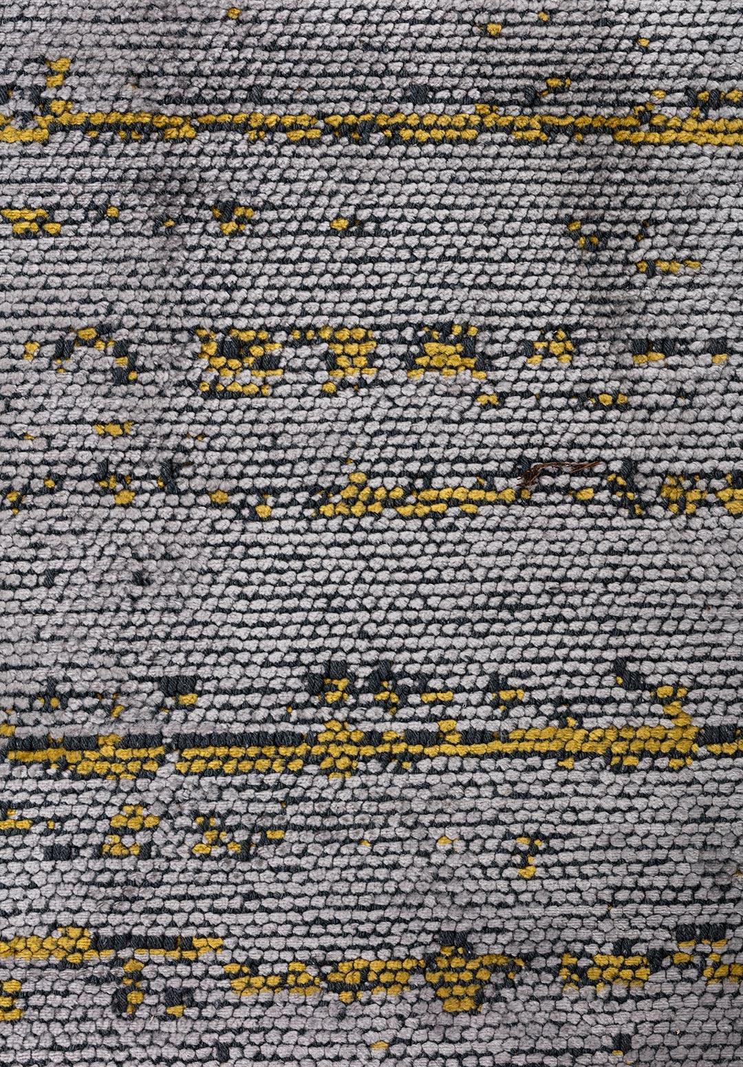 COMO LIGHT GREY - YELLOW RUG