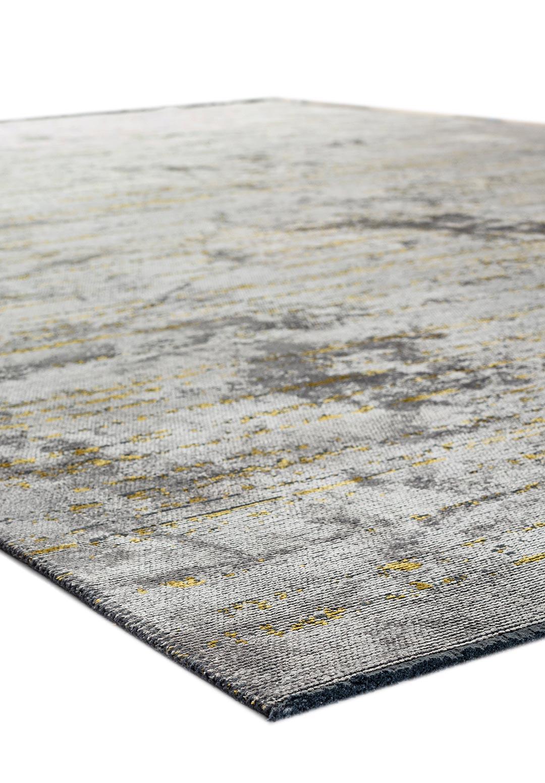 COMO LIGHT GREY - YELLOW RUG