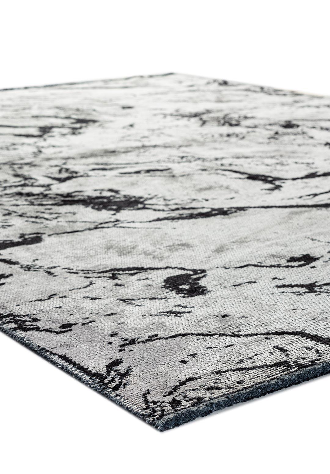 VENICE BLACK - LIGHT GREY RUG