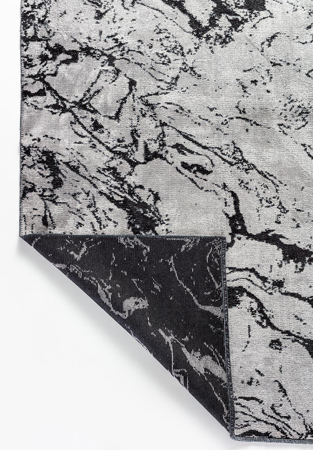 VENICE BLACK - LIGHT GREY RUG