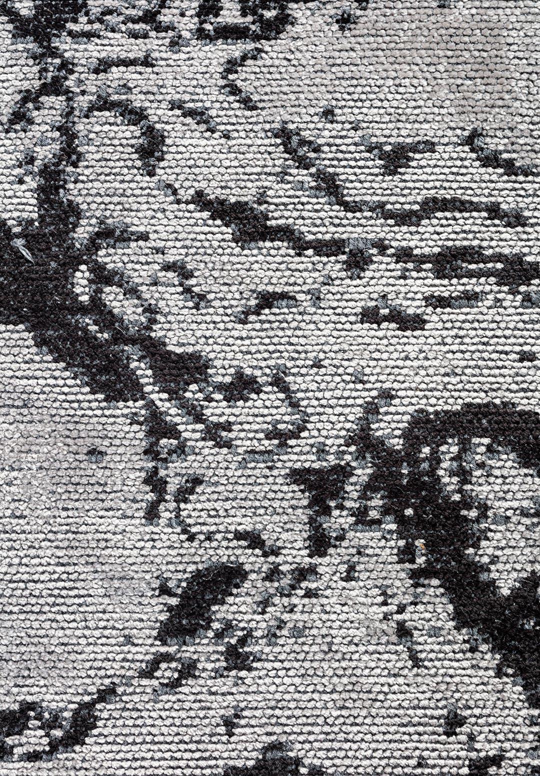 VENICE BLACK - LIGHT GREY RUG