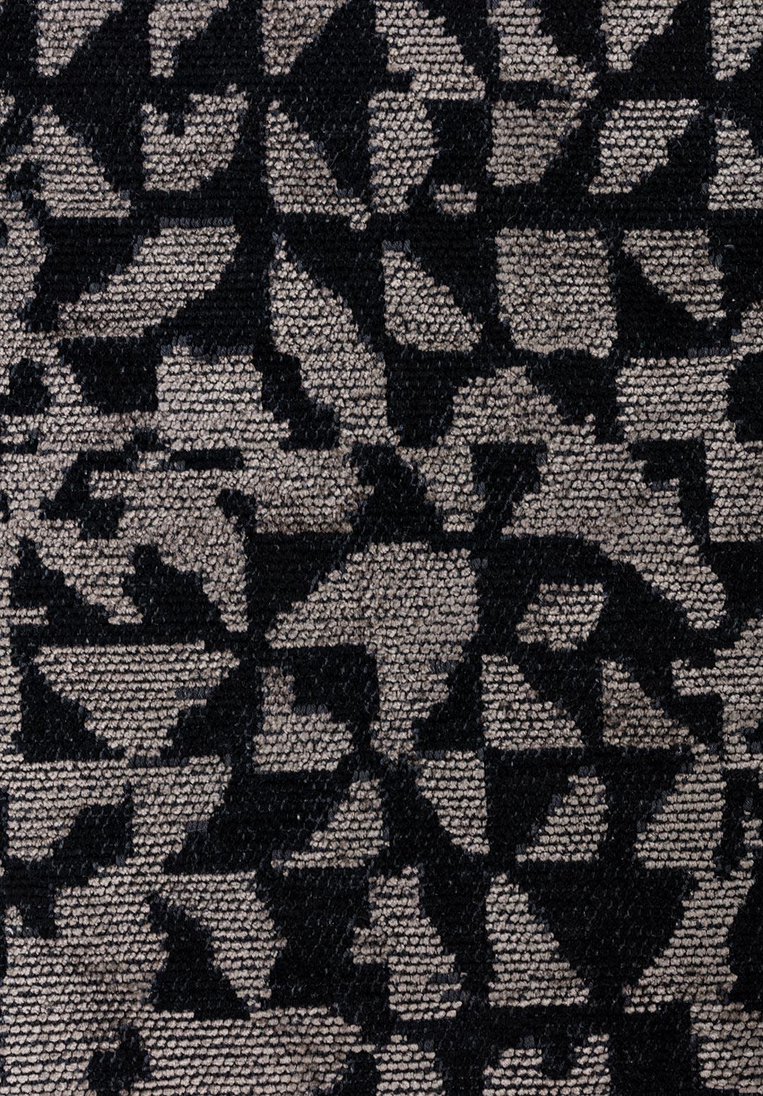 BOLOGNA MATTE BLACK - BEIGE RUG