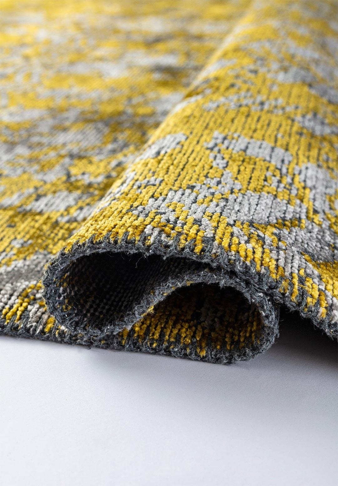 TERAMO YELLOW - LIGHT GREY RUG