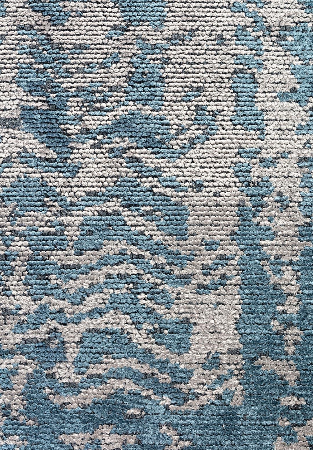 TERAMO LIGHT GREY - BLUE RUG