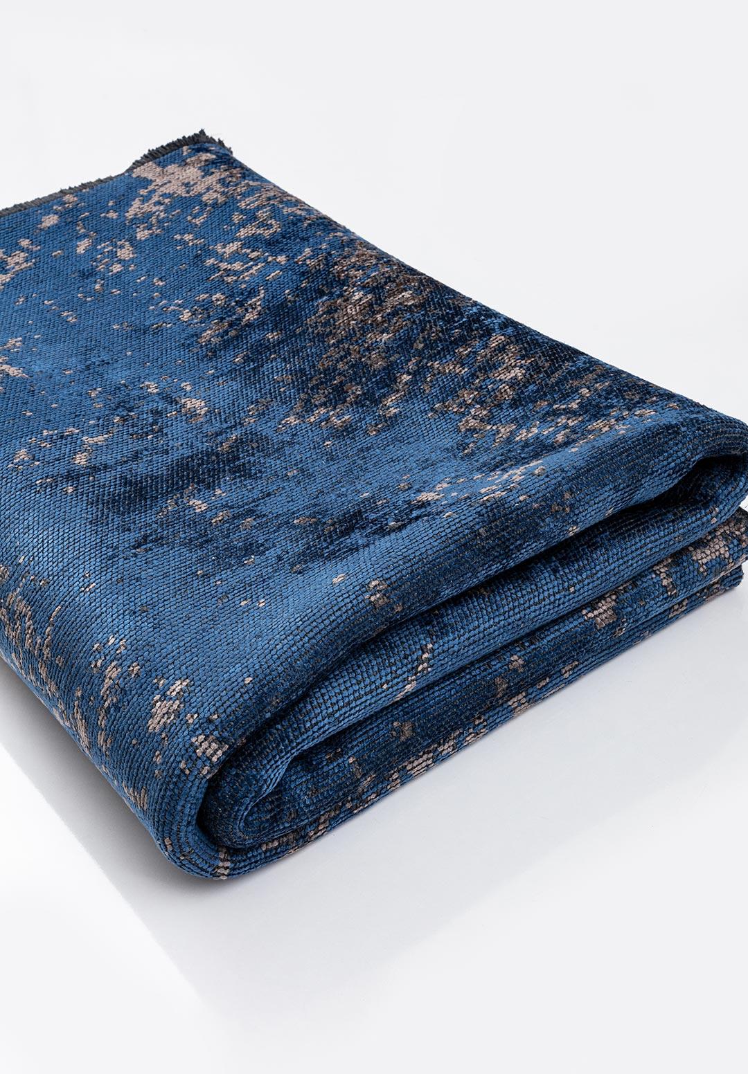 NOSTALGIA DARK GREY - NAVY BLUE RUG