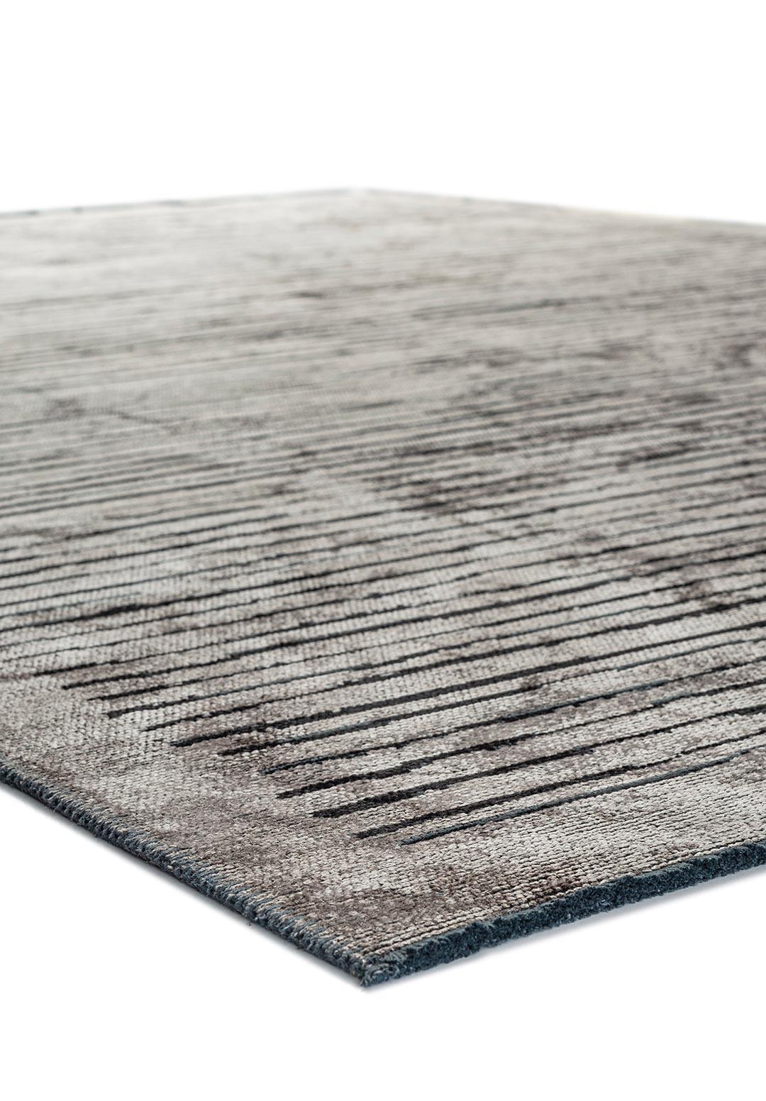 STRIPE BLACK - DARK GREY RUG