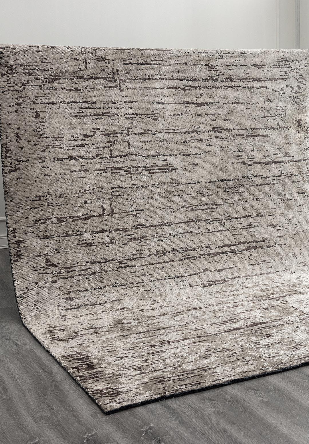 WIND DARK MINK - CREAM RUG