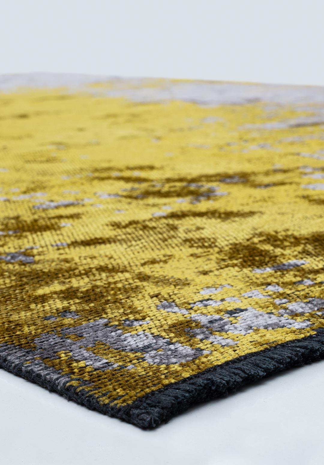 PAINT YELLOW - LIGHT GREY RUG