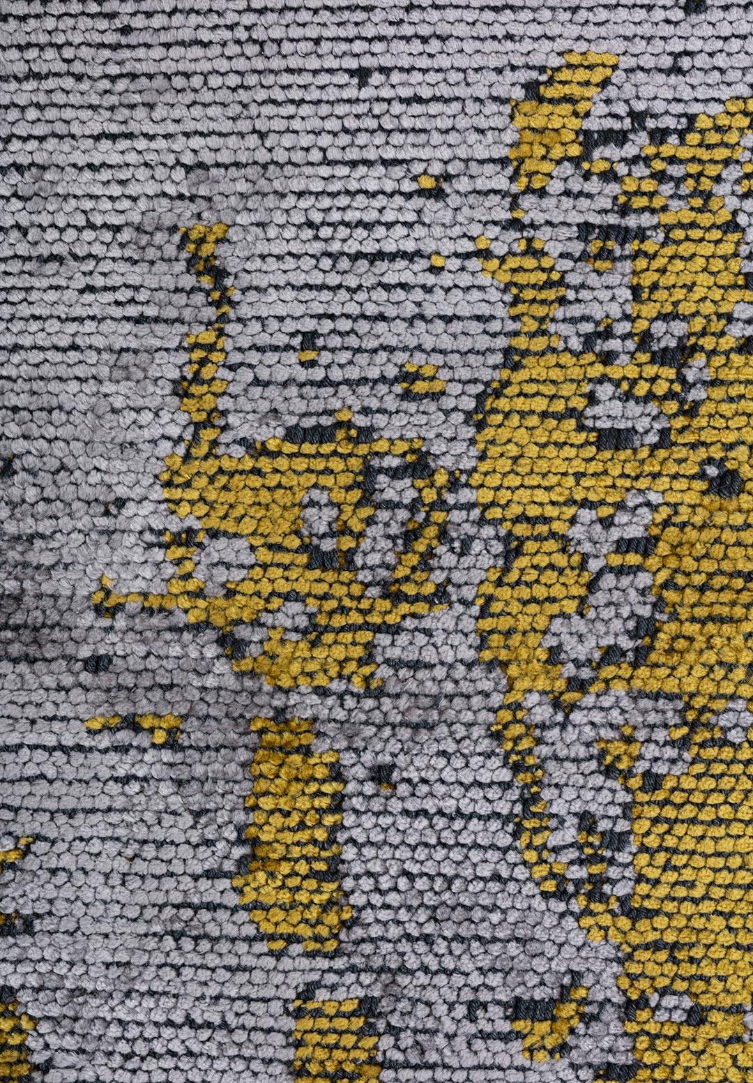 PAINT YELLOW - LIGHT GREY RUG