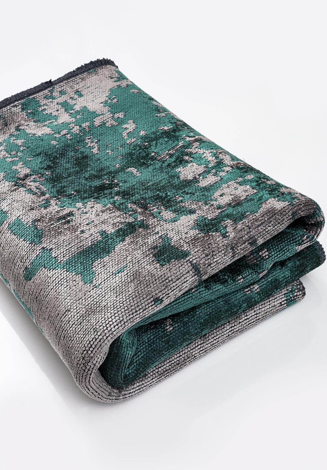 PAINT DARK GREEN - GREY RUG