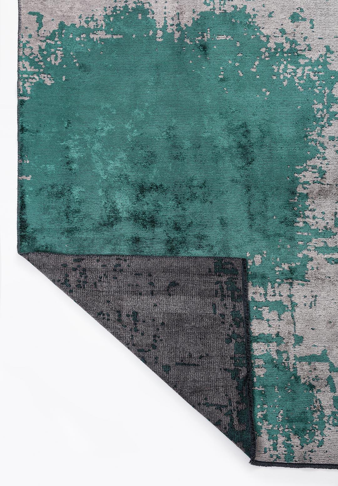 PAINT DARK GREEN - GREY RUG