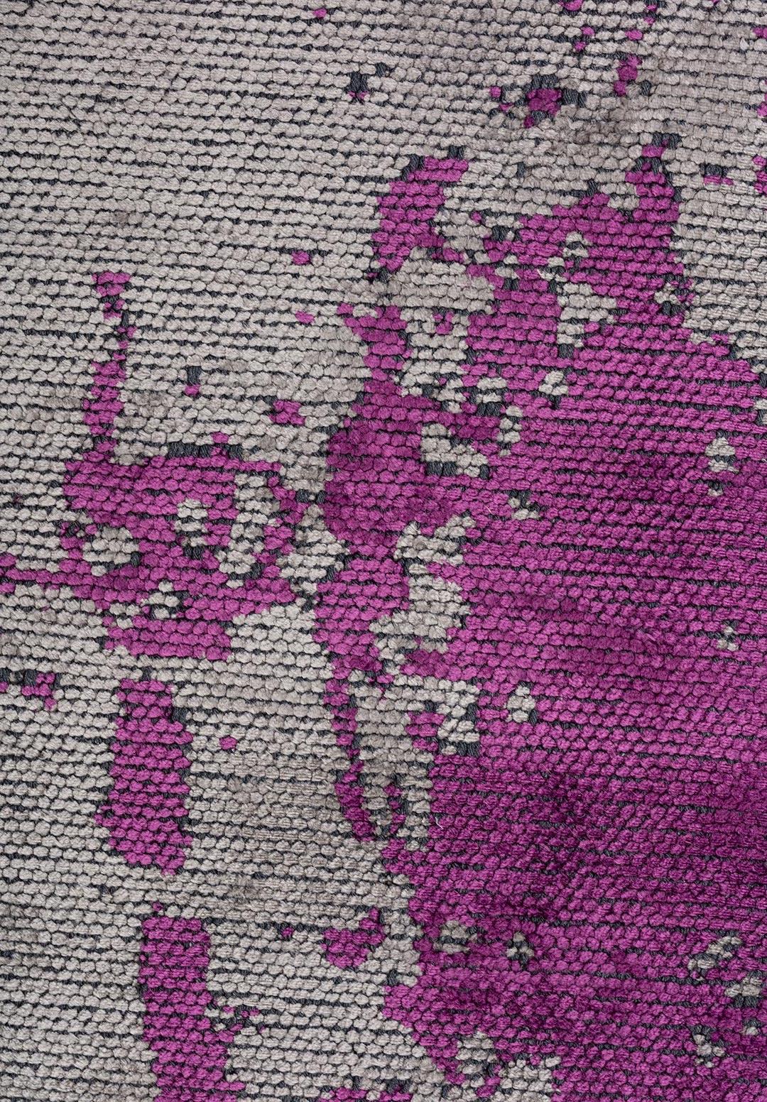 PAINT PURPLE - GREY RUG
