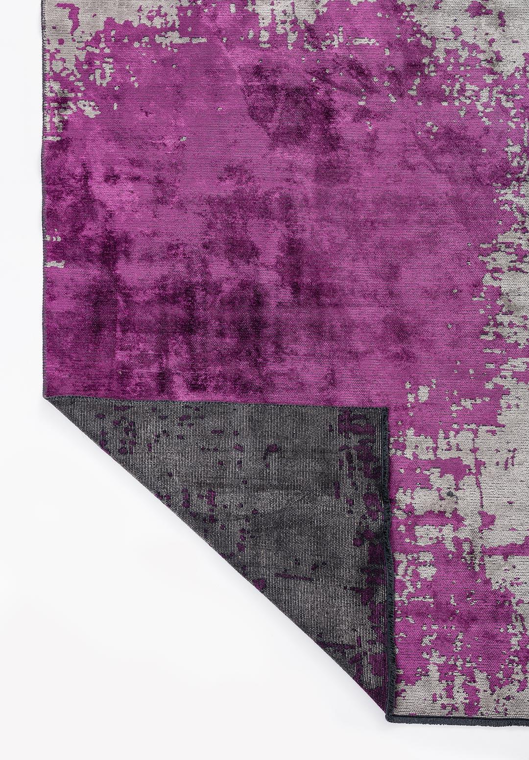 PAINT PURPLE - GREY RUG
