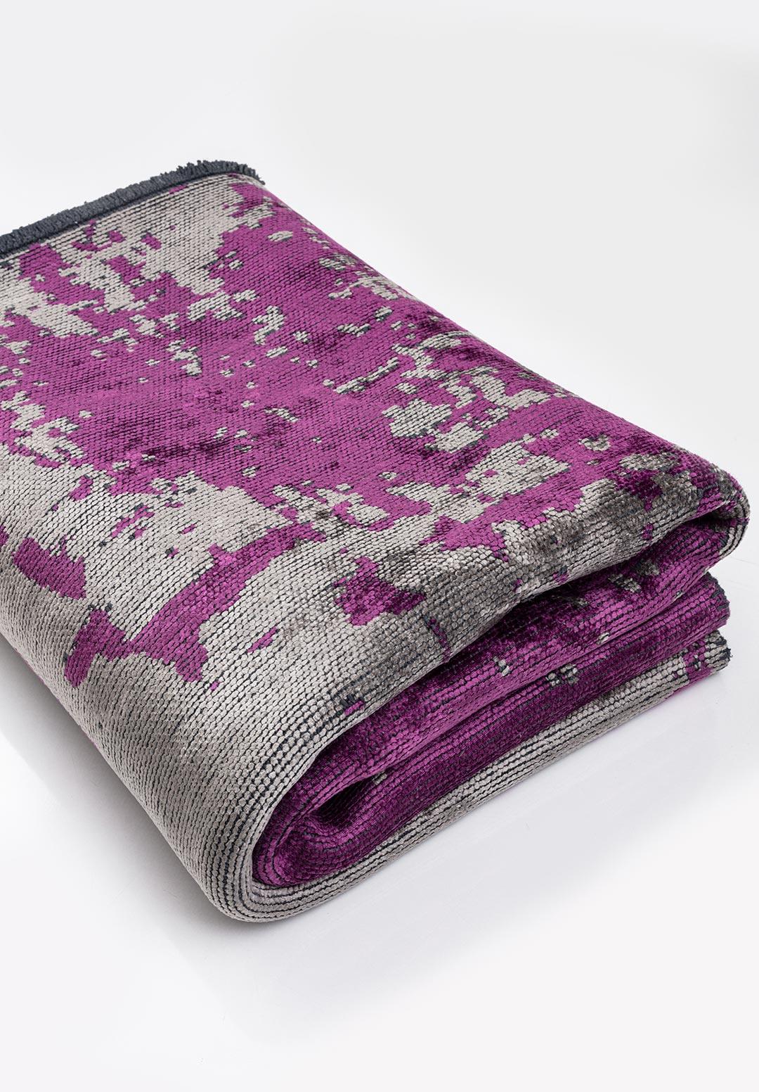 PAINT PURPLE - GREY RUG