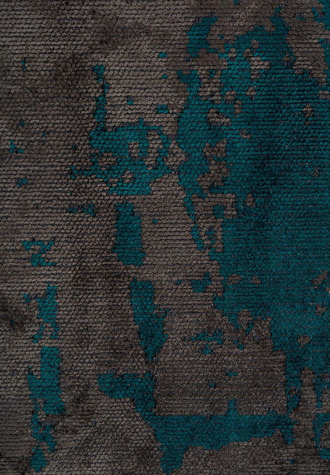 PAINT DARK TURQUOISE - ANTHRACITE RUG