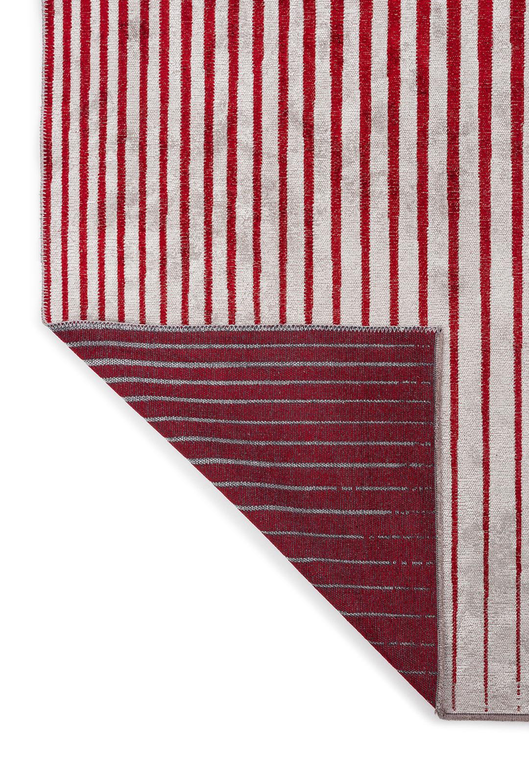 NEXUS RED - LIGHT GREY RUG