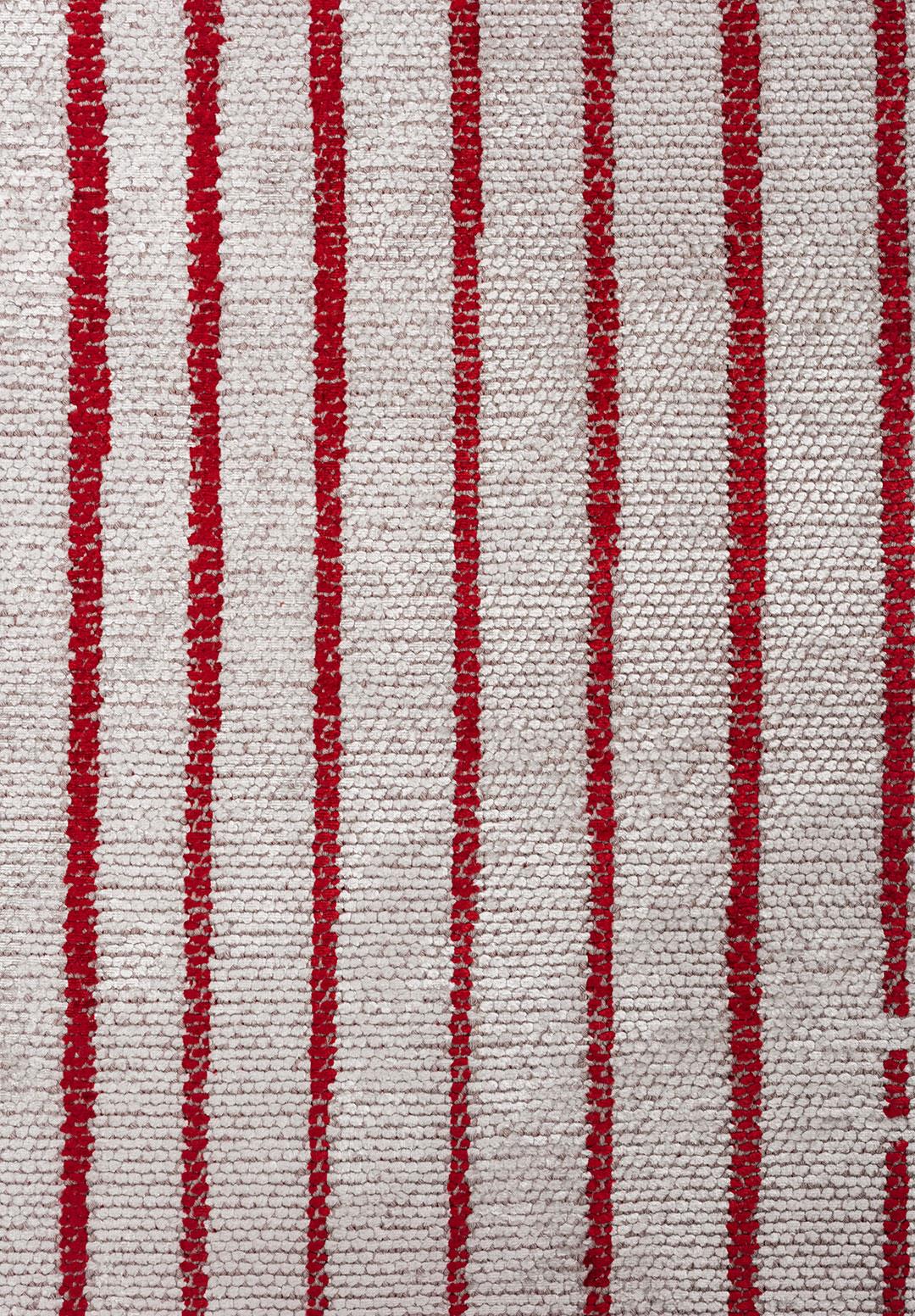 NEXUS RED - LIGHT GREY RUG