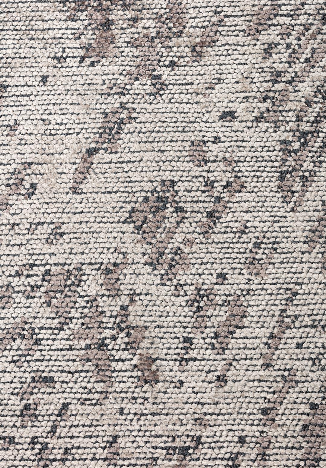 RUSTIC CREAM - DARK GREY RUG