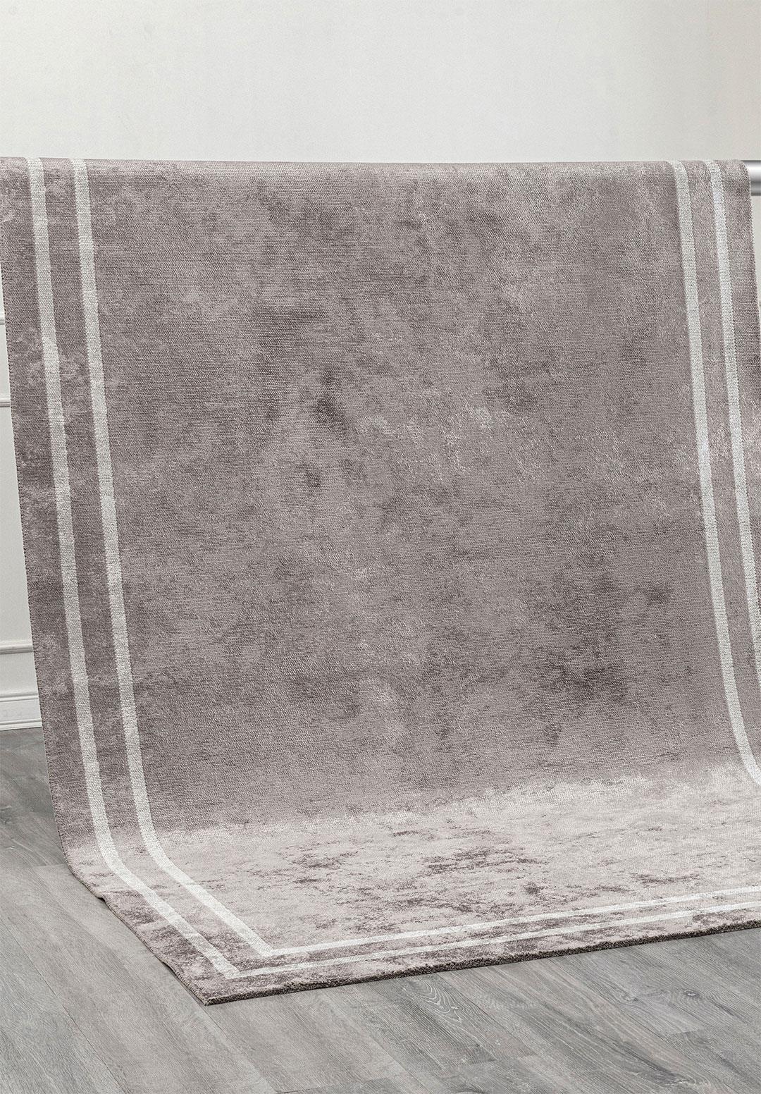 PARALLEL BORDER DARK GREY - LIGHT GREY RUG