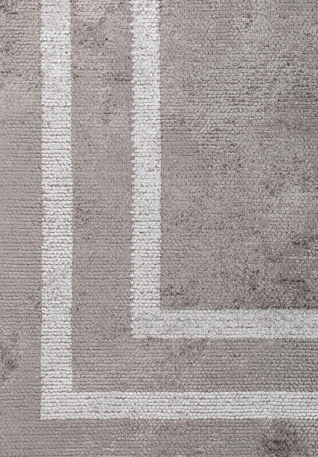 PARALLEL BORDER DARK GREY - LIGHT GREY RUG