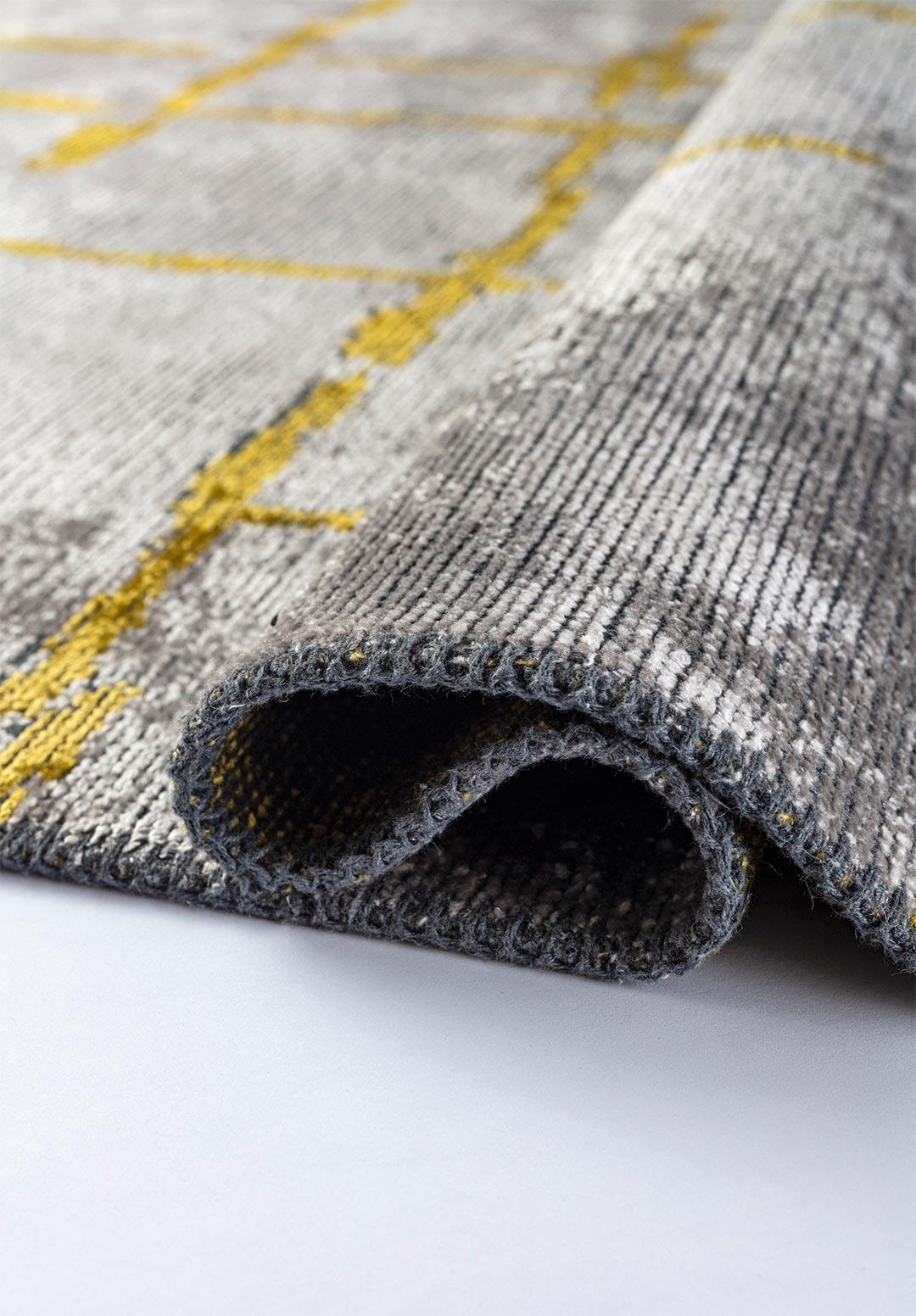 MARK YELLOW - LIGHT GREY RUG