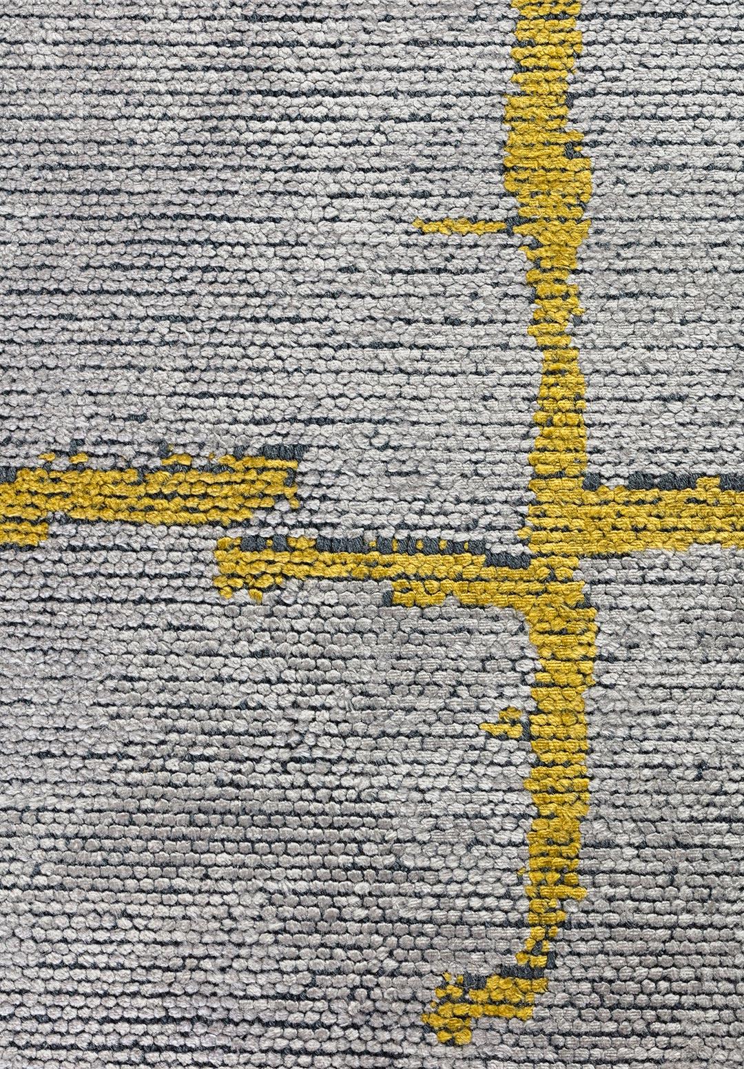 MARK YELLOW - LIGHT GREY RUG