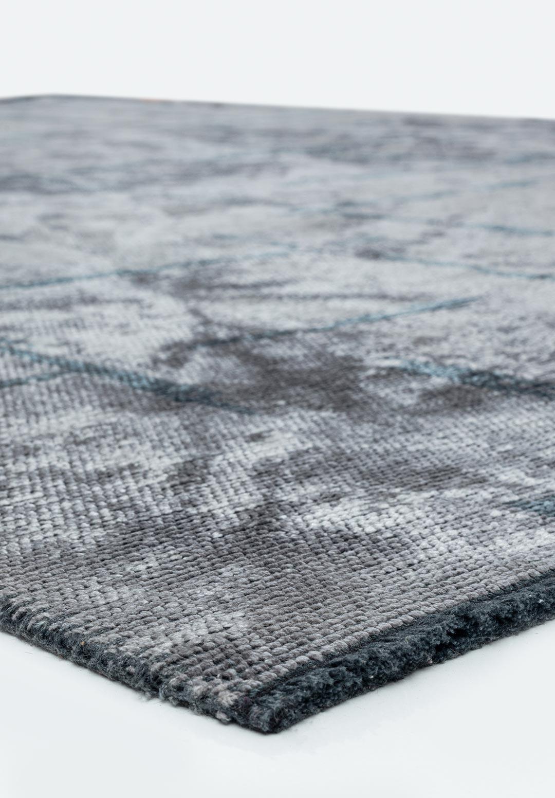 MARK BLUE - LIGHT GREY RUG