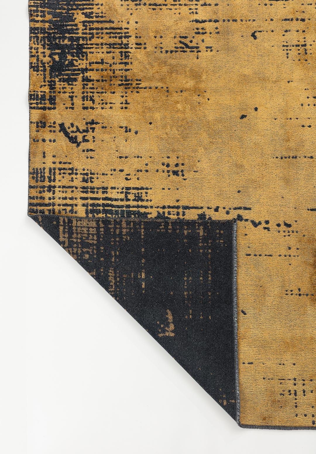 SPACE MUSTARD - MATTE BLACK RUG