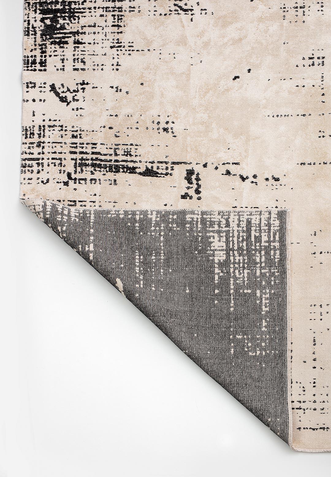 SPACE ECRU - BLACK RUG