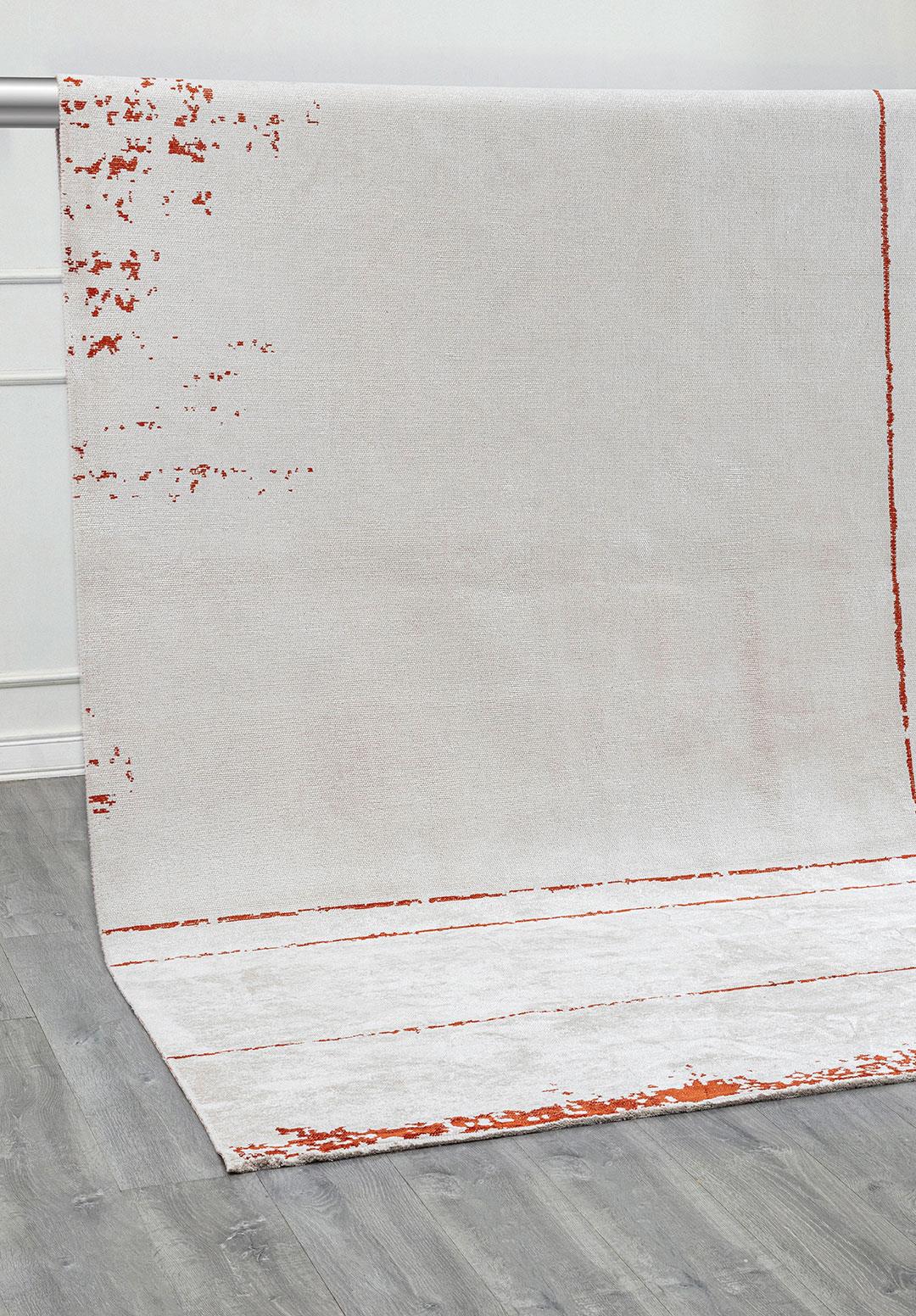 BARBER RUST - ECRU RUG