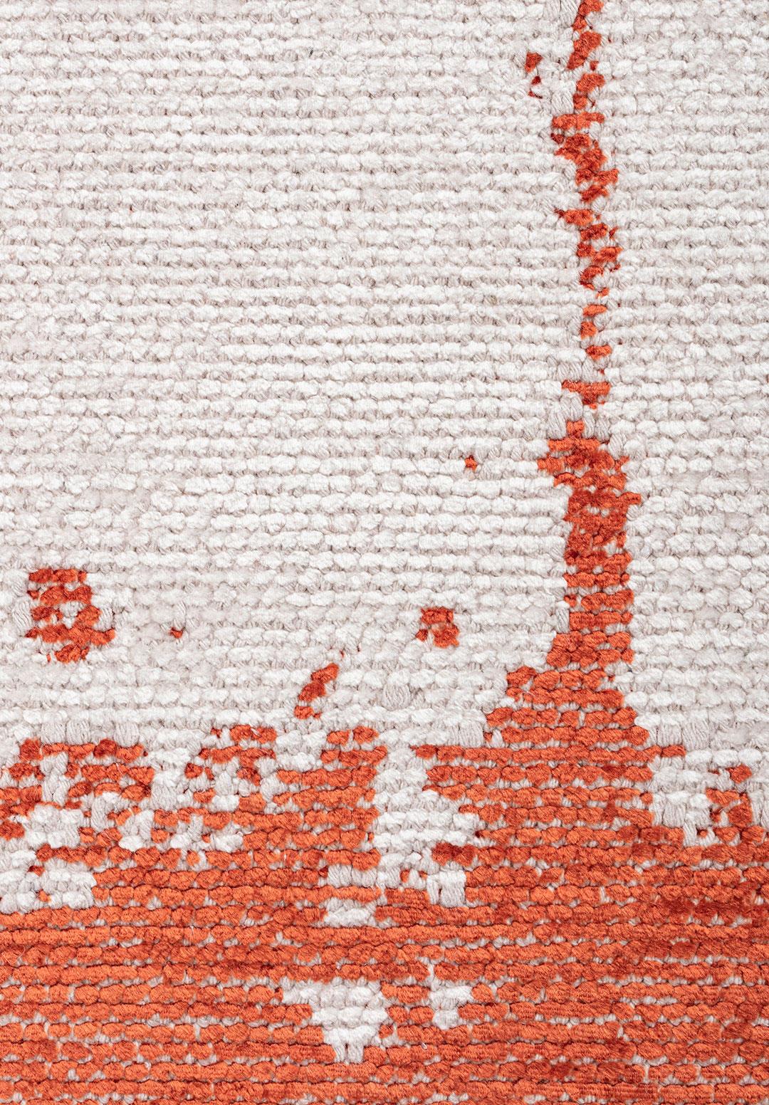 BARBER RUST - ECRU RUG