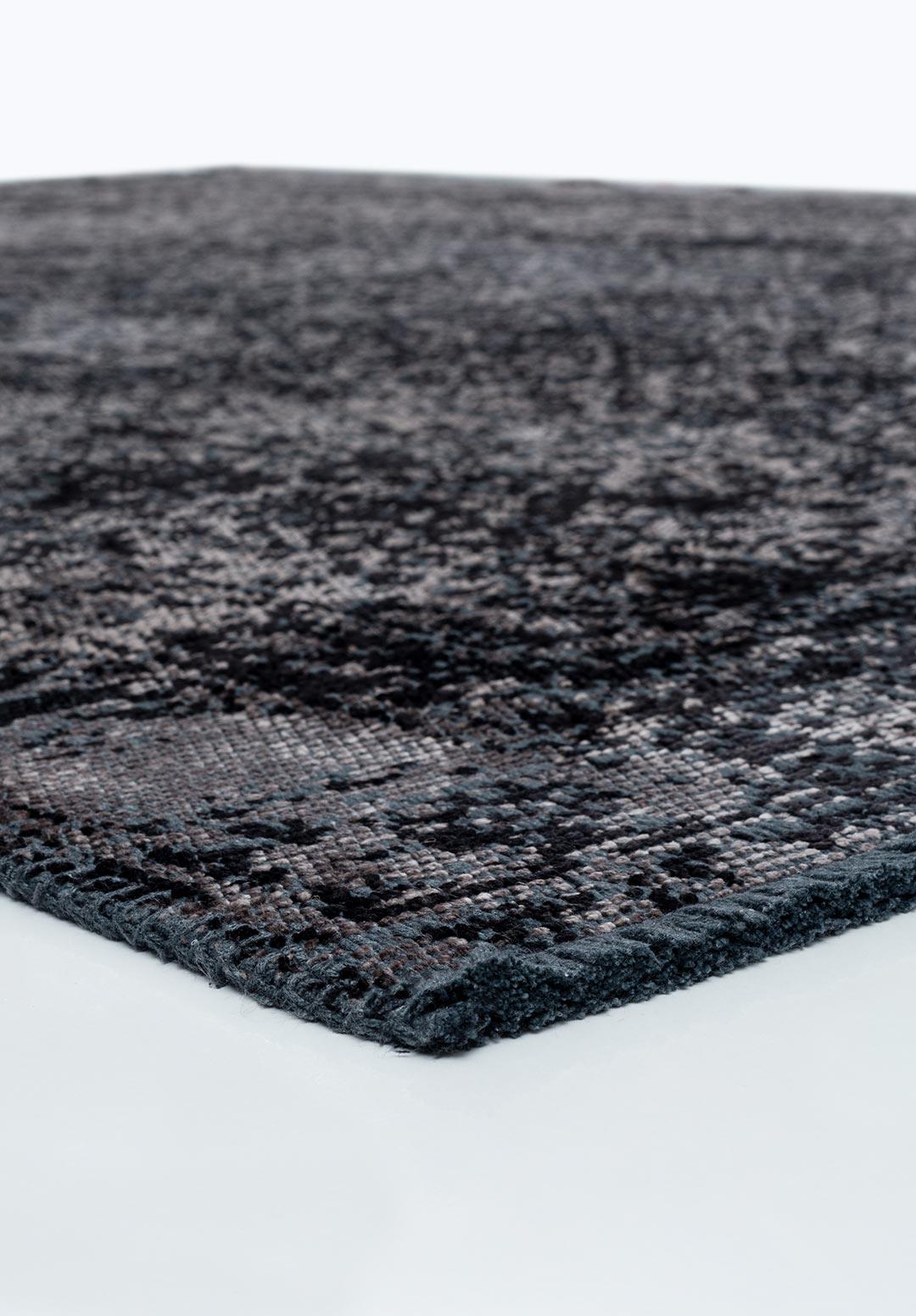 HERITAGE DARK GREY - BLACK RUG