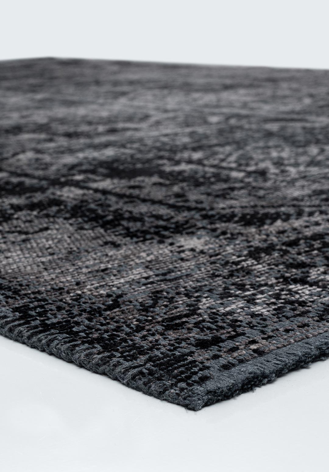 TILE BLACK - DARK GREY RUG