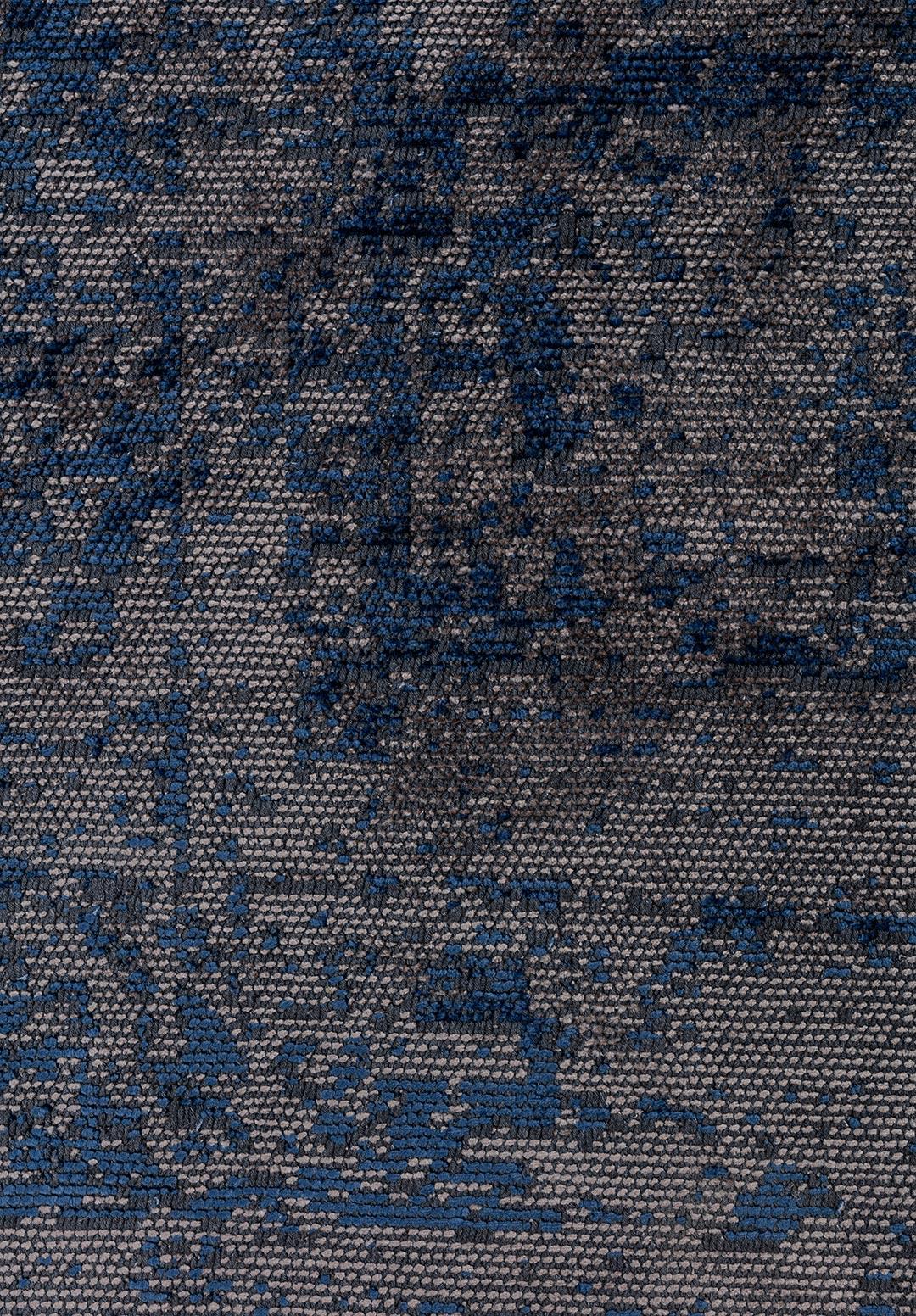 MEDALLION GREY - NAVY BLUE RUG