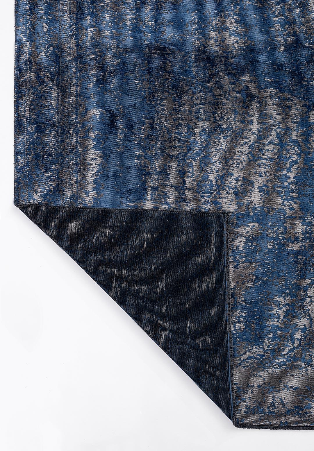 MEDALLION GREY - NAVY BLUE RUG
