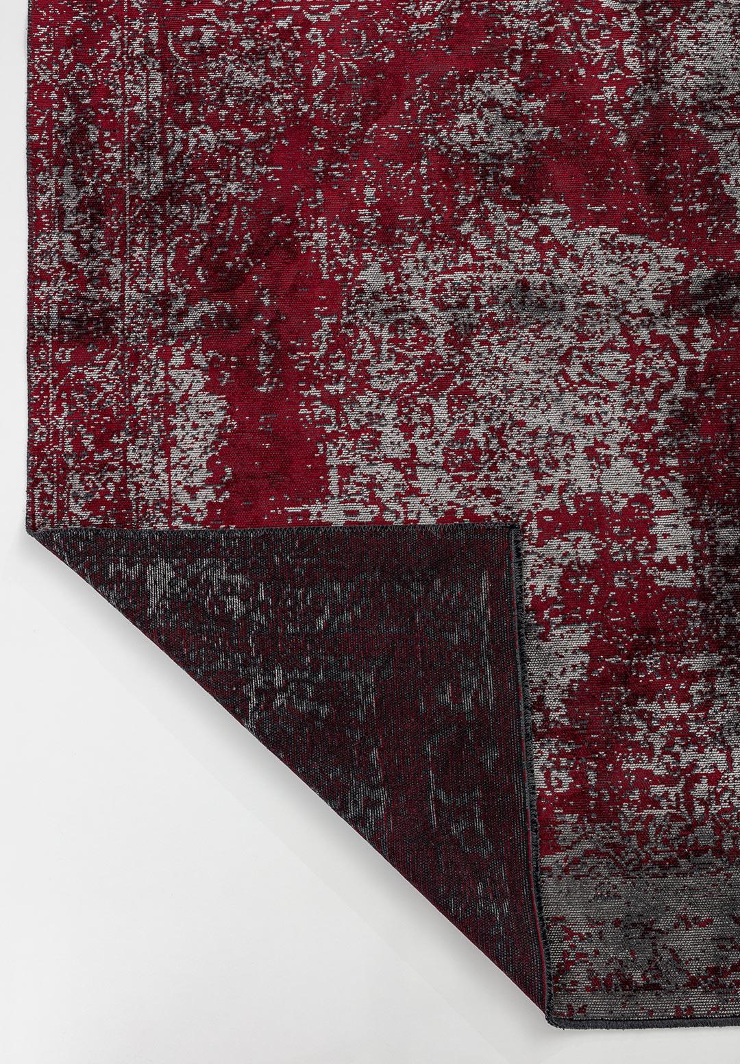 MEDALLION GREY - RED RUG