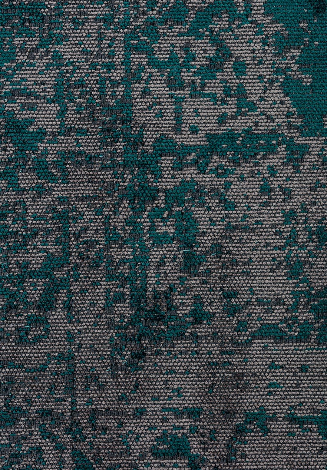 MEDALLION GREY - DARK TURQUOISE RUG